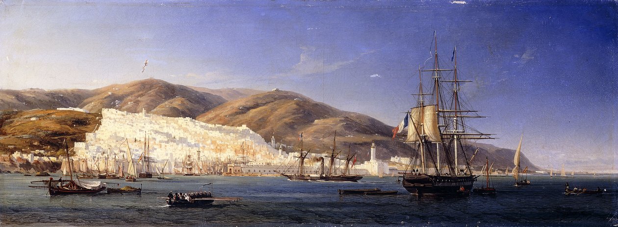 Alger Havn af Antoine Leon Morel Fatio