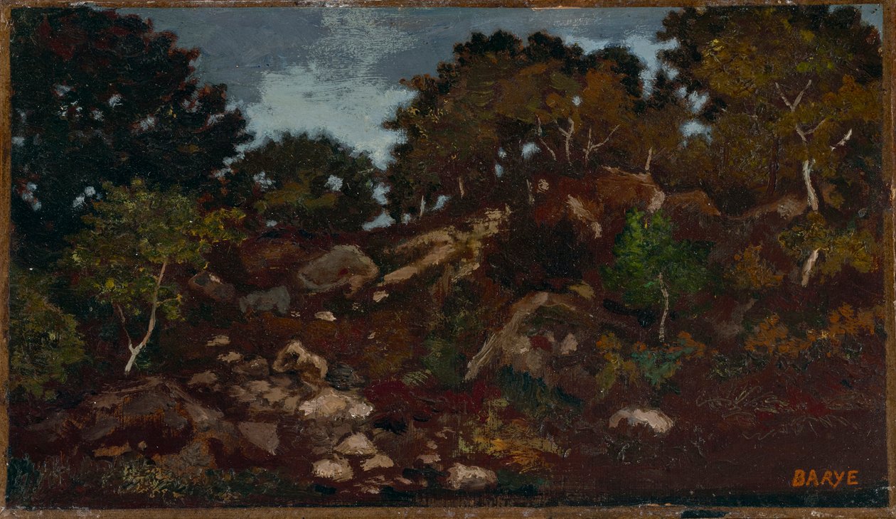 Klipper i skoven af ​​Fontainebleau af Antoine Louis Barye