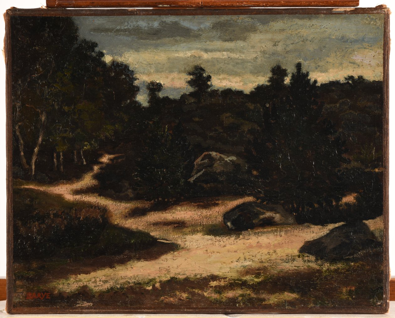 Fransk: Chemin sableux en forêt de Fontainebleau af Antoine Louis Barye