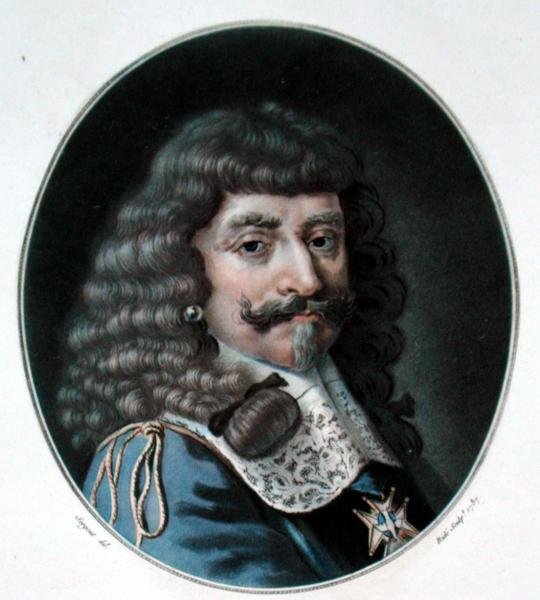 Henrik af Lorraine, 1. greve af Harcourt (1601-66), graveret af Ride, 1787 af Antoine Louis Francois after Sergent Marceau