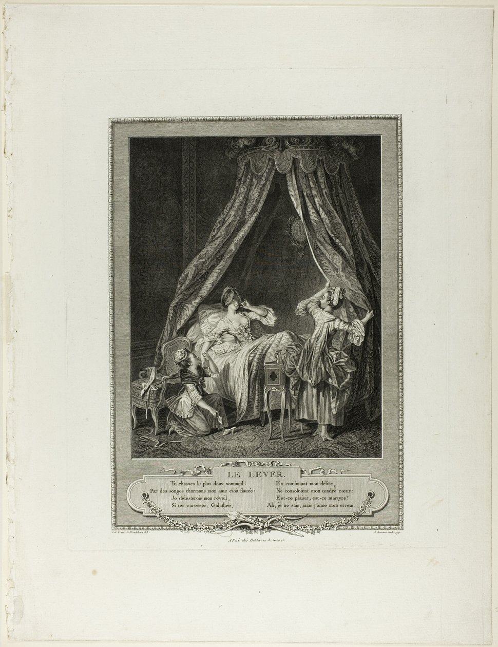 Rising, fra Monument du Costume Physique et Moral de la fin du Dix-huitième siècle af Antoine Louis Romanet