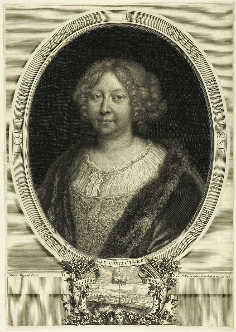 Marie de Lorraine, hertuginde af Guise, prinsesse af Joinville af Antoine Masson
