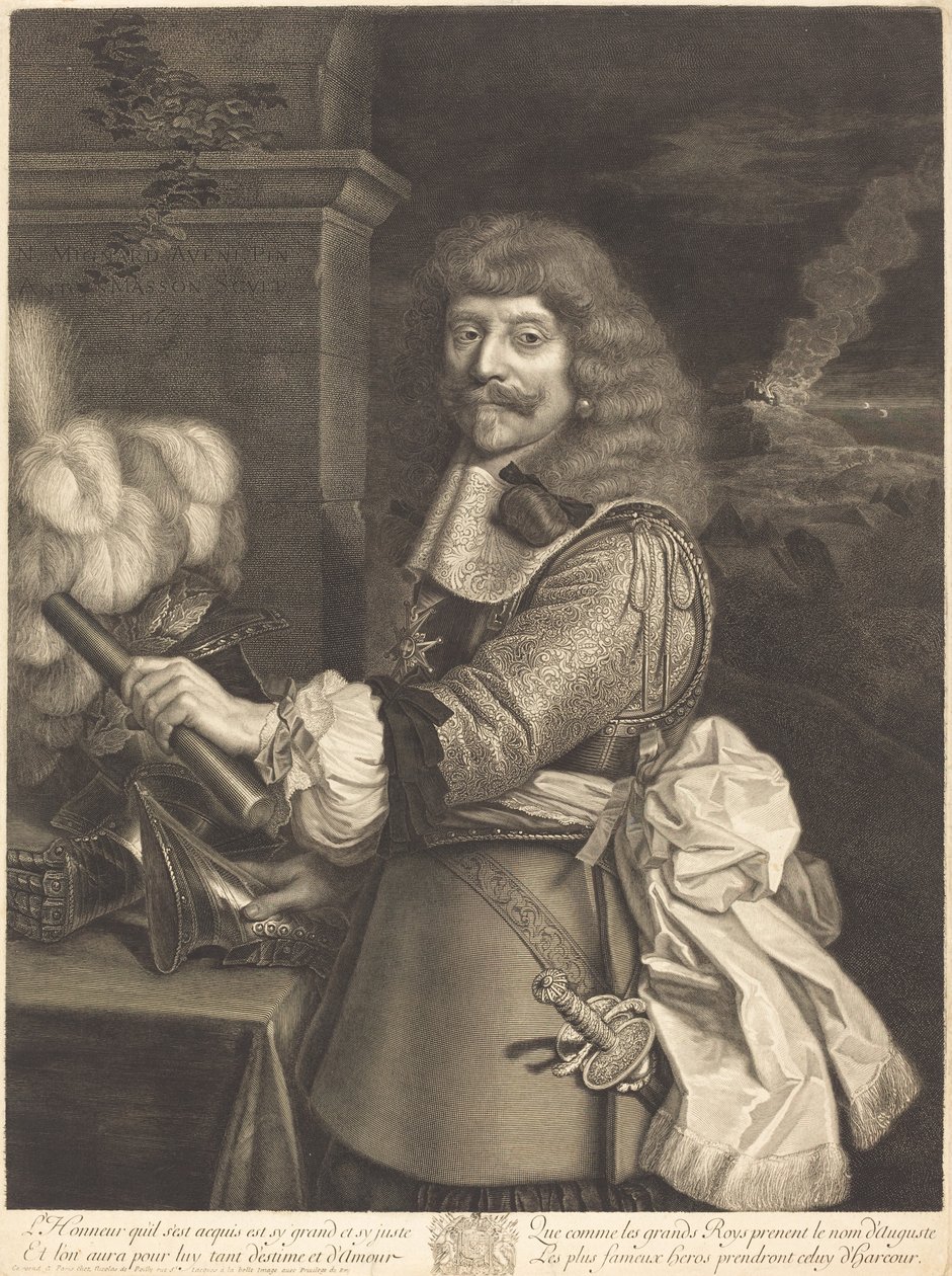 Henrik af Lorraine af Antoine Masson after Nicolas Mignard