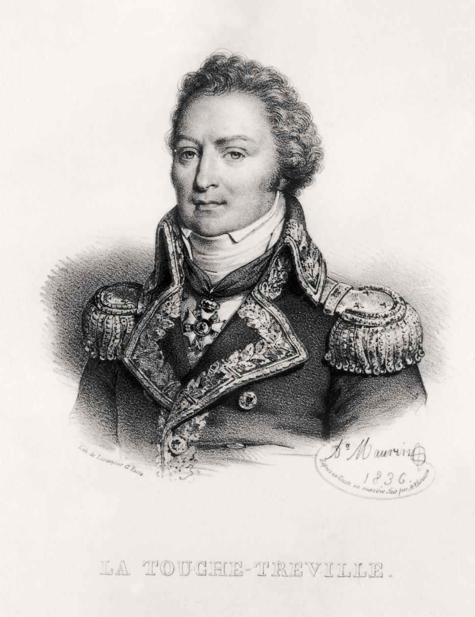 Portræt af Louis-René Madelaine Le Vassor, greve af La Touche-Tréville af Antoine Maurin