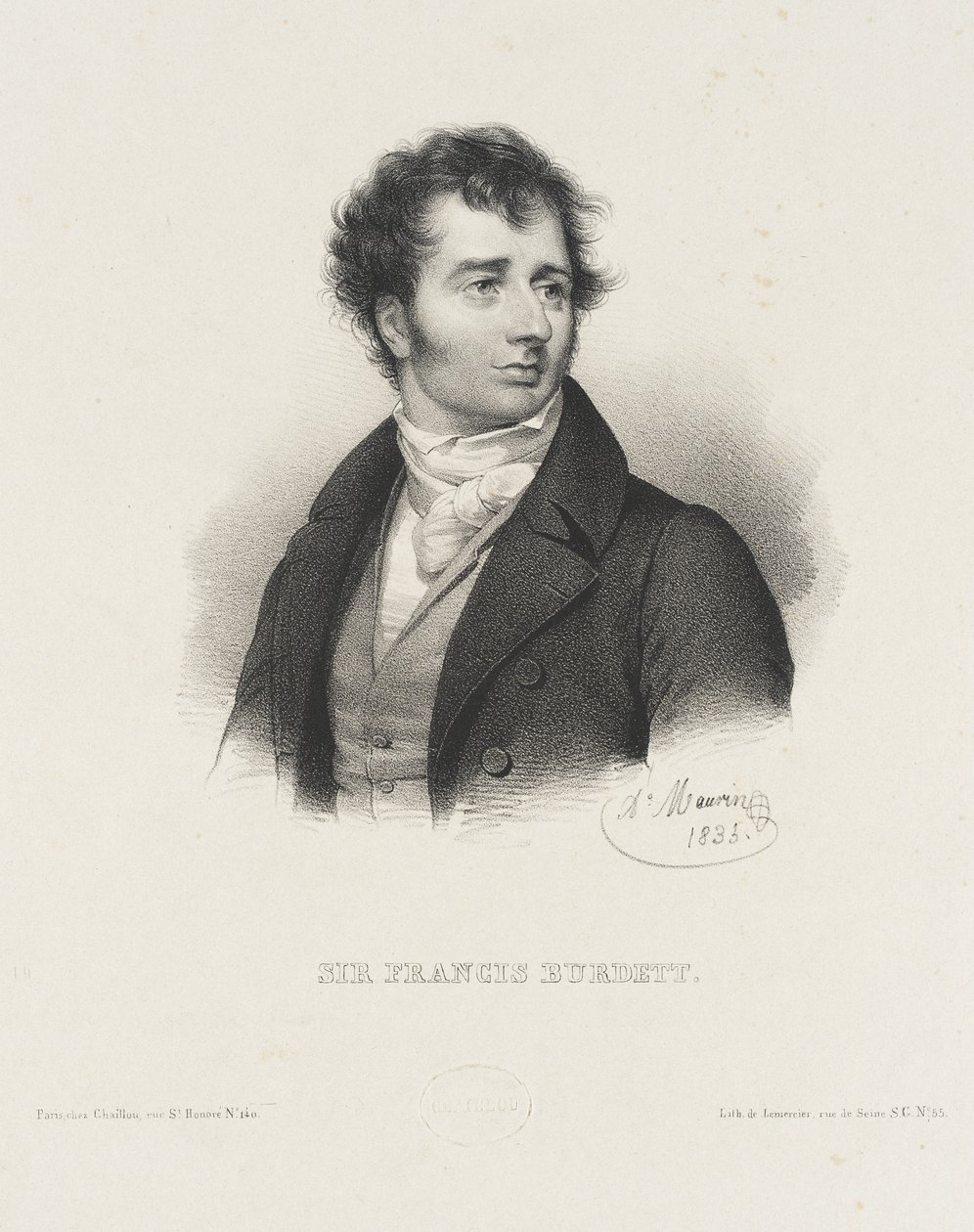 Sir Francis Burdett af Antoine Maurin
