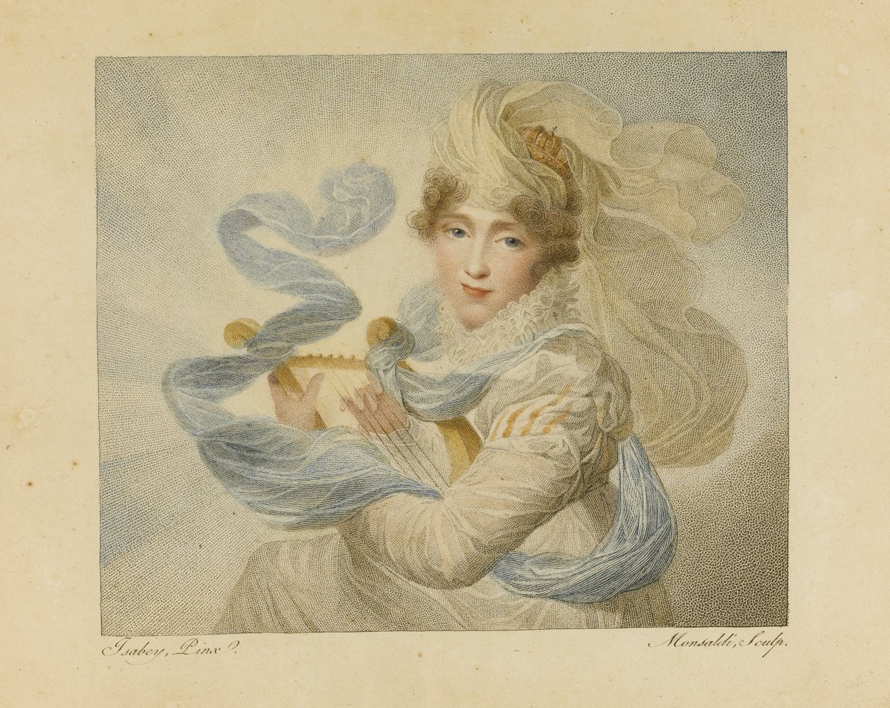 Hortense de Beauharnais af Antoine Maxime Monsaldi