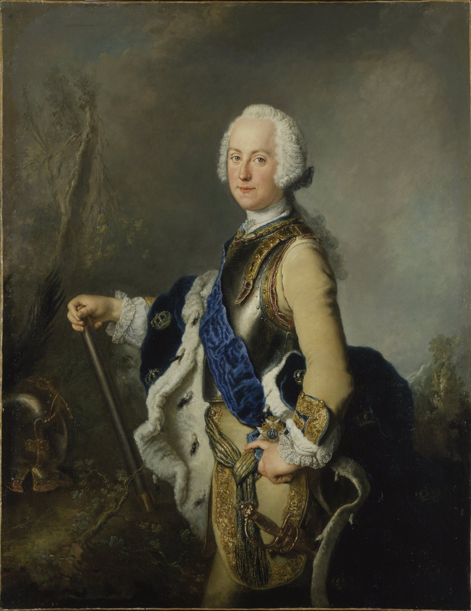 Adolphe Frederic de Suede - Portræt af Adolph Frederick af Antoine Pesne