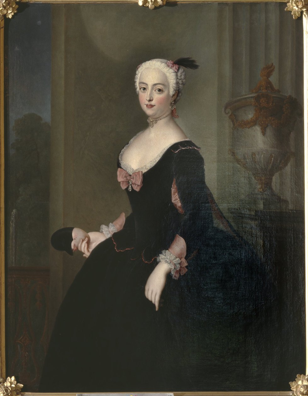 Anna Elisabeth von der Schulenburg, 1720-1741, født von Arnim-Boytzenburg, grevinde, preussisk hofdame af Antoine Pesne