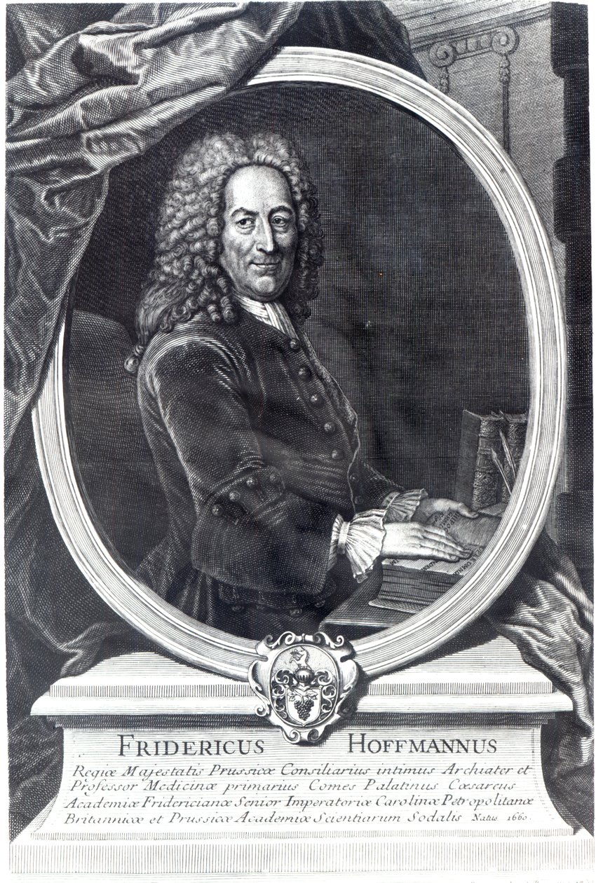 Friedrich Hoffmann, graveret af F.G Wolffgang, 1735 af Antoine Pesne
