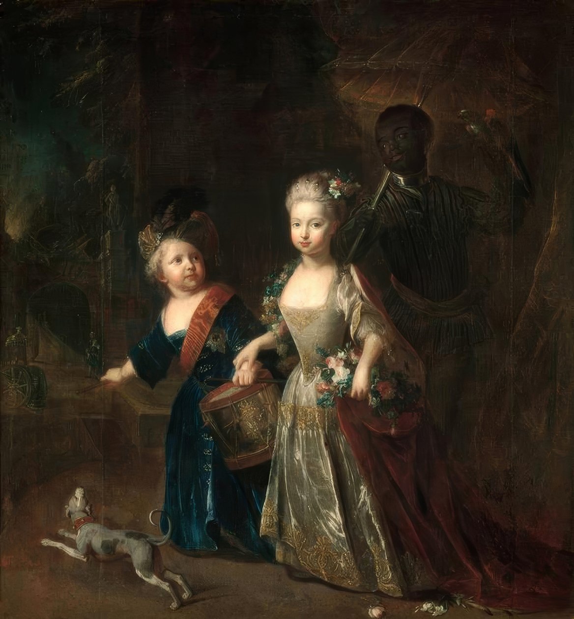 Friedrich den ældre Størrelse og Wilhelmine / Pesne 1714 af Antoine Pesne