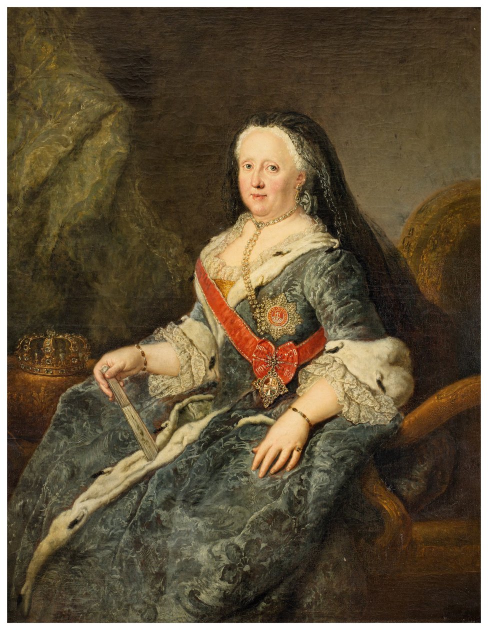Johanna Elizabeth, prinsesse af Anhalt-Zerbst af Antoine Pesne