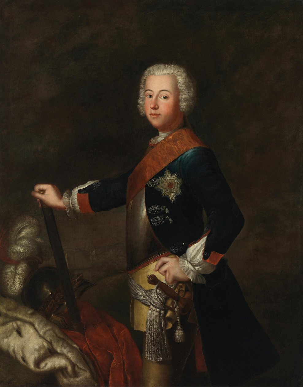 Portræt af Frederik 2. af Preussen som kronprins af Antoine Pesne