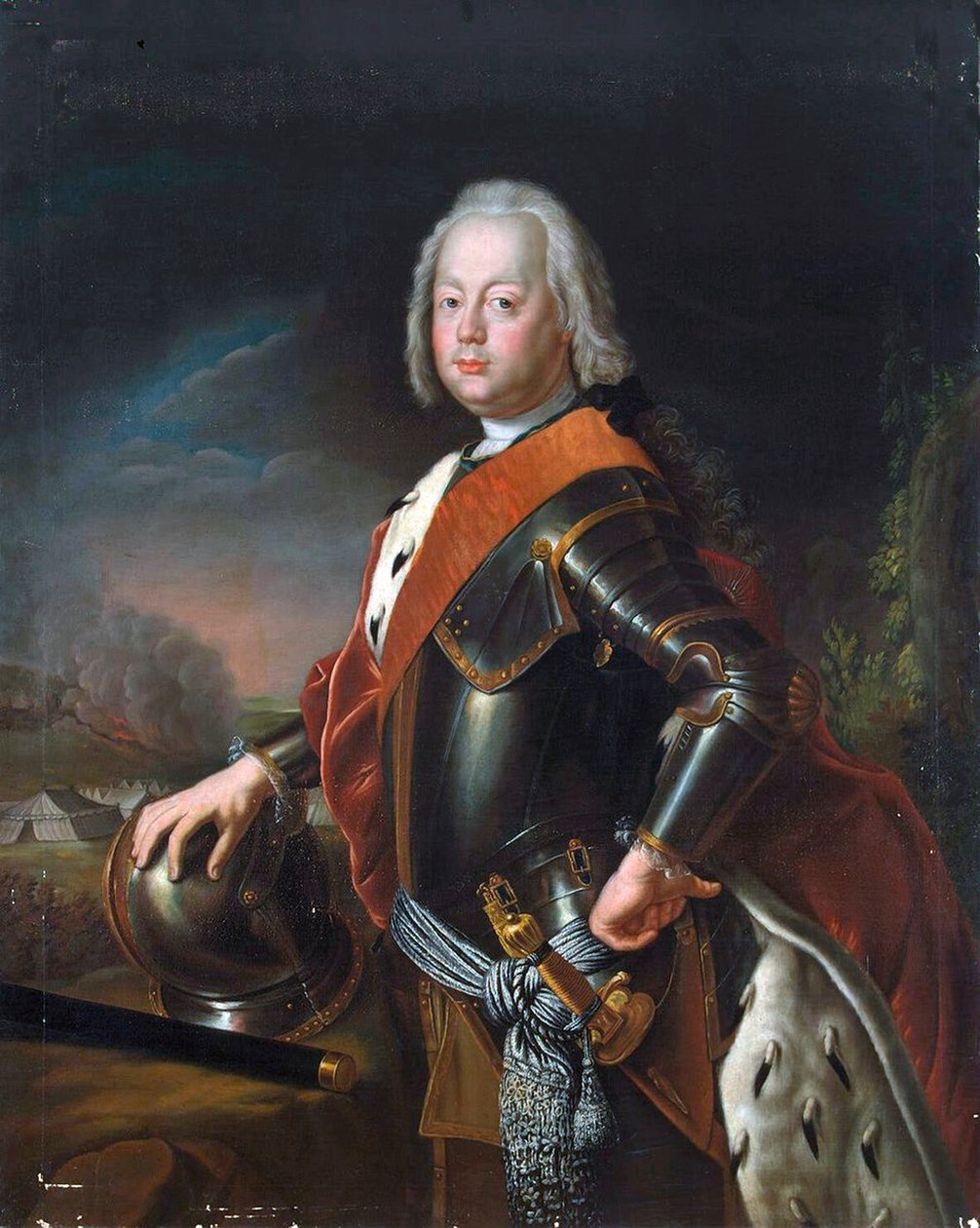Portræt af Christian August, Prins af Anhalt-Zerbst
