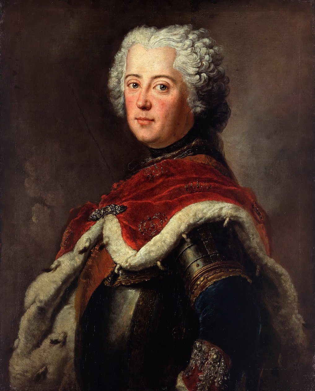Portræt af Frederik II af Preussen 17121786 som kronprins, 1739 af Antoine Pesne