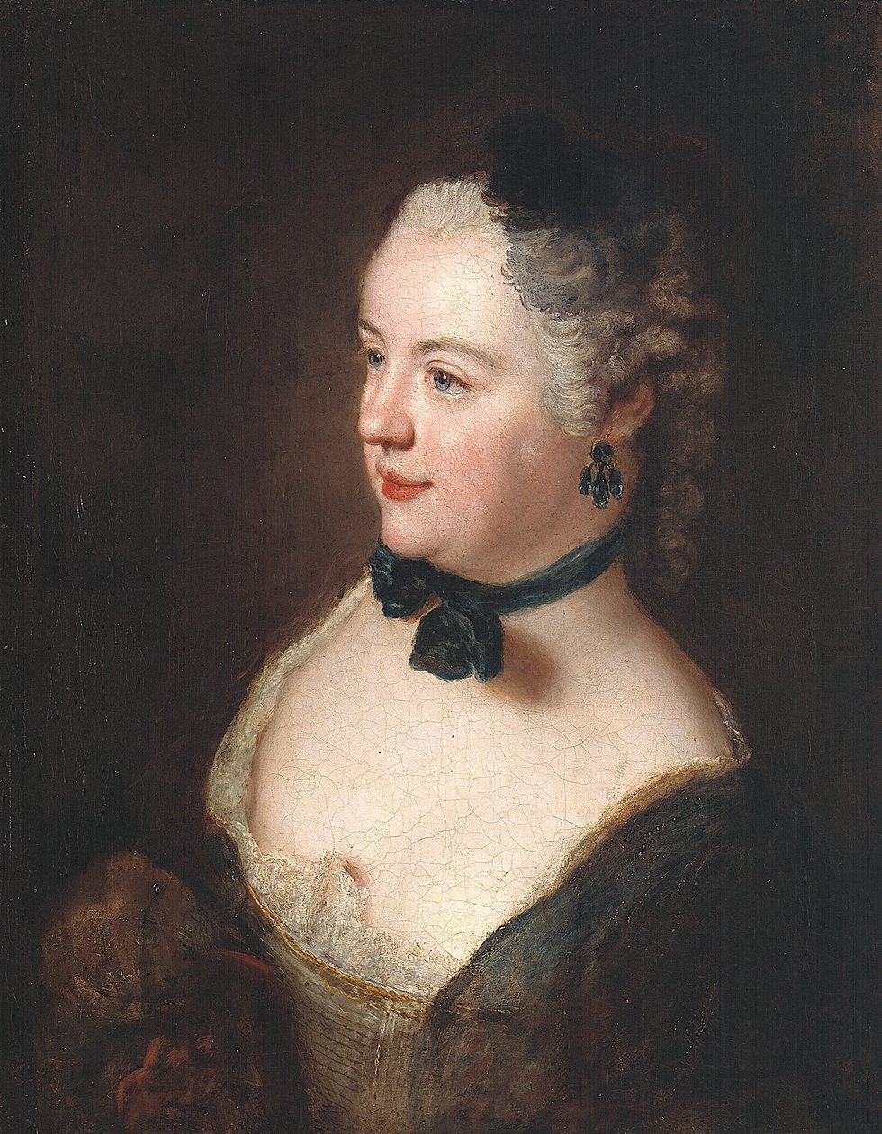 Portræt af en ung kvinde af Antoine Pesne