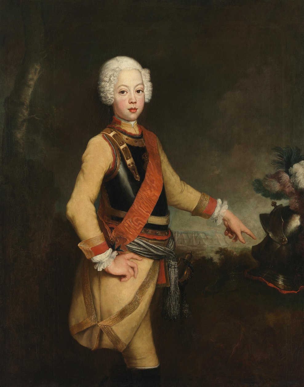 Prins August Wilhelm af Preussen af Antoine Pesne