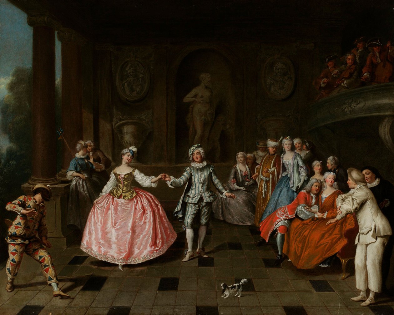 Maskeballet af Antoine Pesne