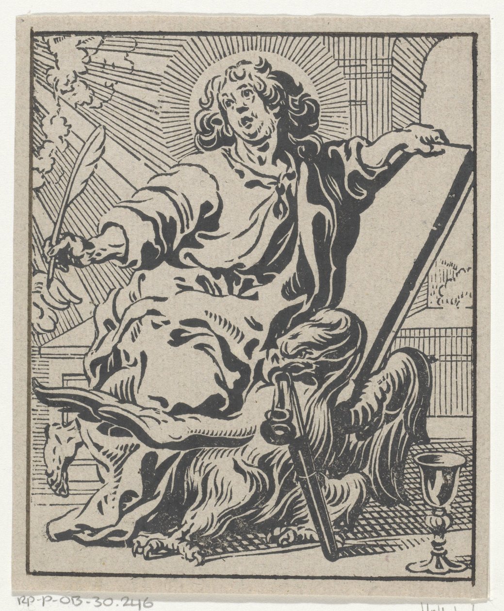 Johannes evangelisten De fire evangelister (serietitel) af Antoine Sallaert