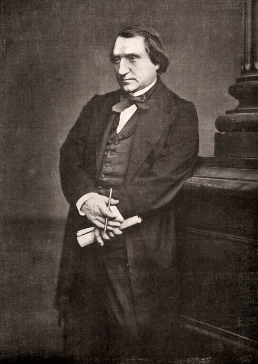 Ernest Renan, fransk filosof og forfatter, 1800-tallet af Antoine Samuel Adam Salomon