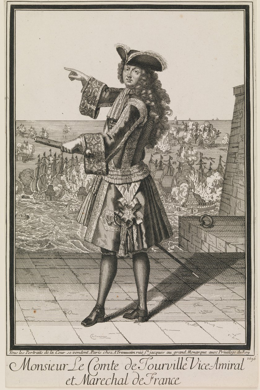 Monsieur Le Comte de Tourville Viceadmiral og Marechal af Frankrig af Antoine Trouvain