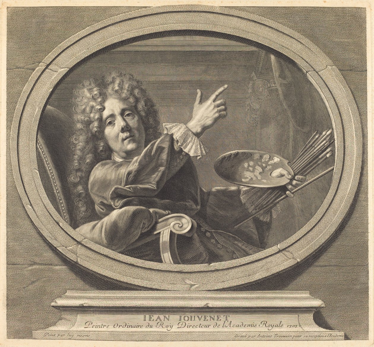 Jean Jouvenet af Antoine Trouvain after Jean Baptiste Jouvenet