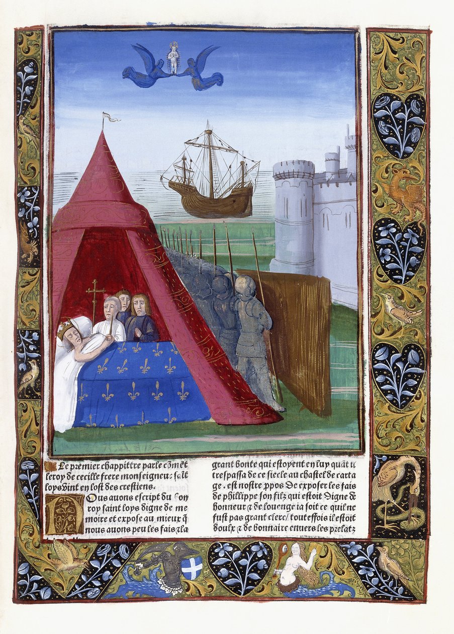St. Louis død i Kartago, 1493 af Antoine Verard
