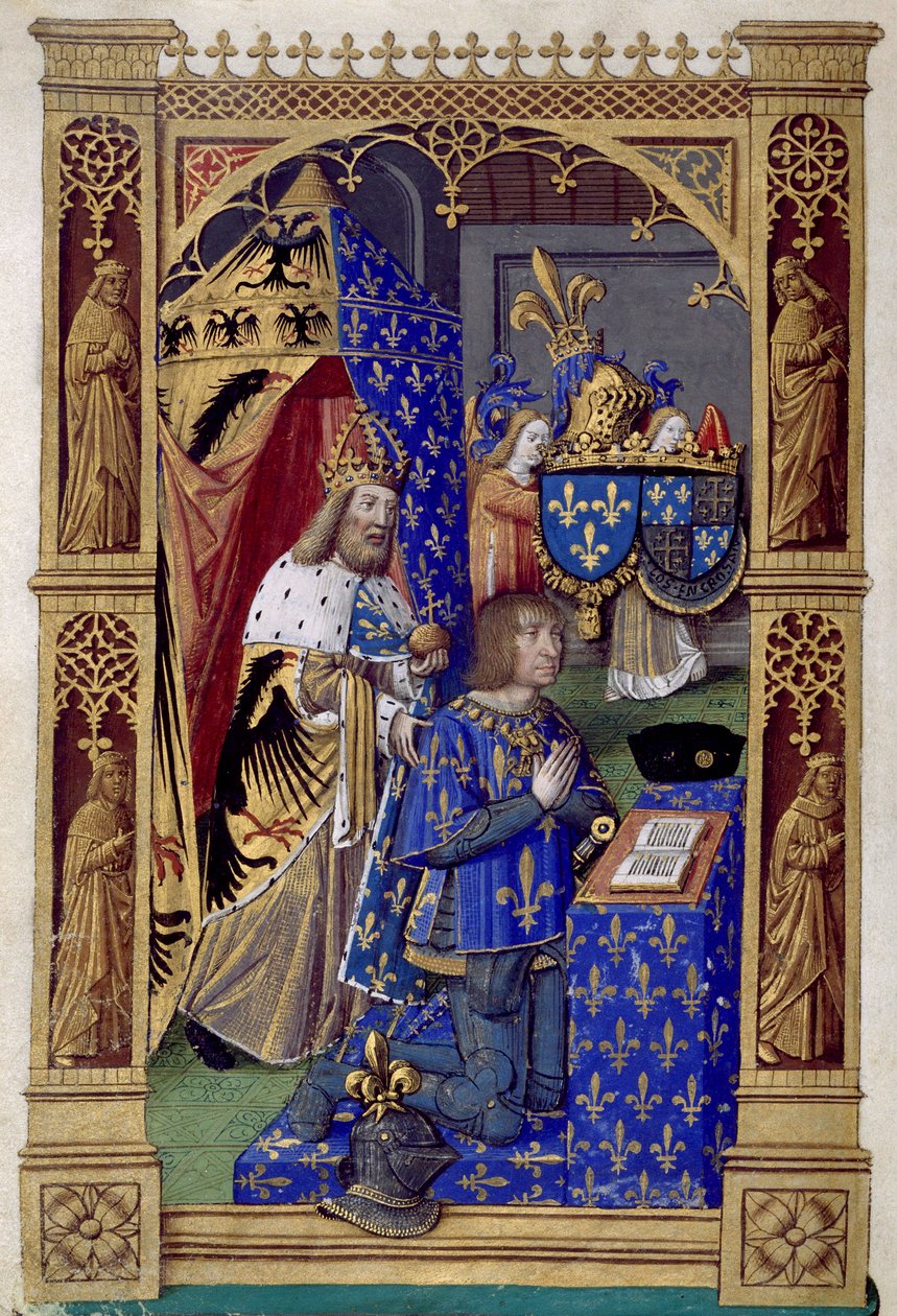 Ludvig XII af Frankrig Timebog for Charles VIII, konge af Frankrig, mellem 1494 og 1496 af Antoine Verard