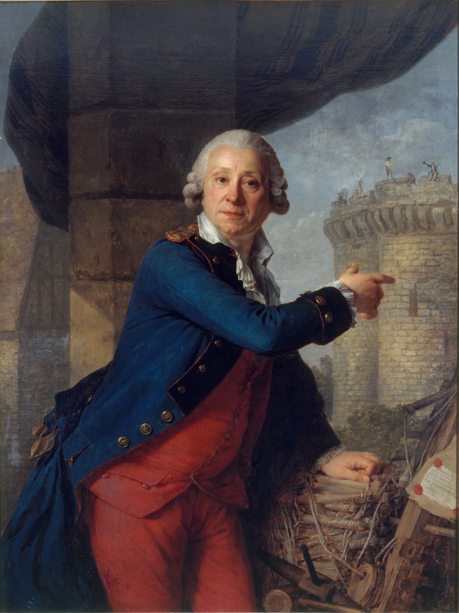 Portræt af Henri Masers de Latude 1725-1805. af Antoine Vestier