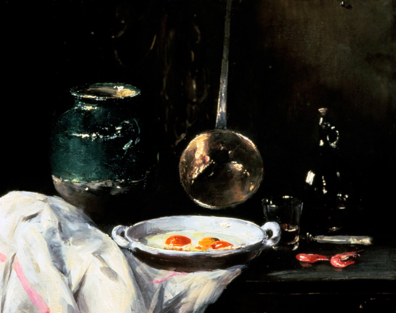 Stilleben med æg, det 20. århundrede af Antoine Vollon