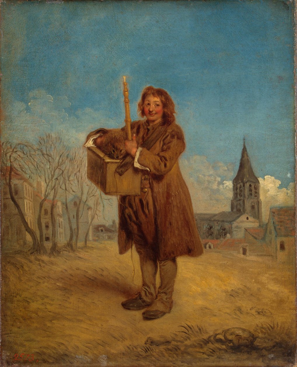Savoyard med murmeldyr, også kendt som "The Groundhog" af Jean Antoine Watteau
