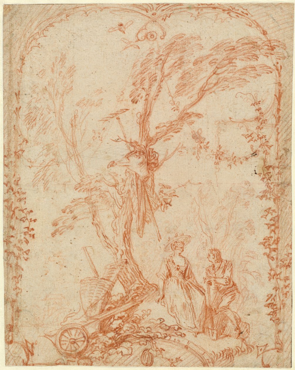 Den galante gartner af Antoine Watteau