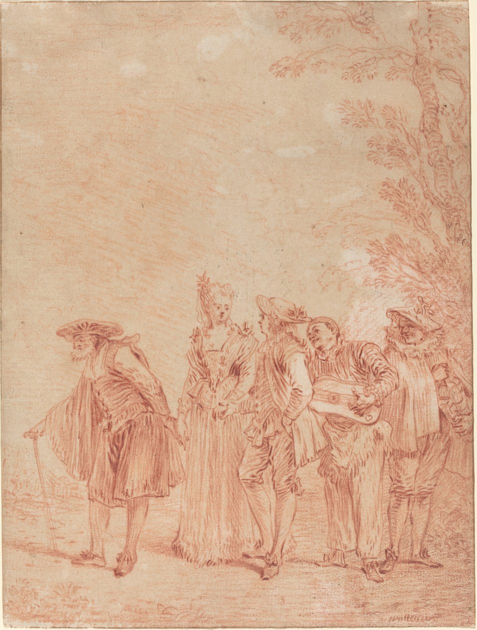 Bryllupsoptoget af Antoine Watteau