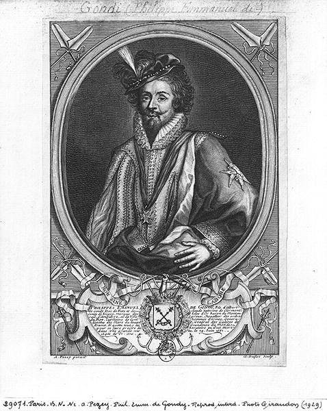 Philippe-Emmanuel de Gondi (1581-1662) Marquis de Belle-Isle, graveret af Claude Duflos (1665-1727) af Antoine after Pezey