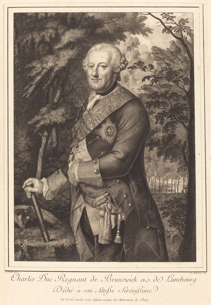 Charles Duke Regnant af Brunswick af Antoine de Marcenay