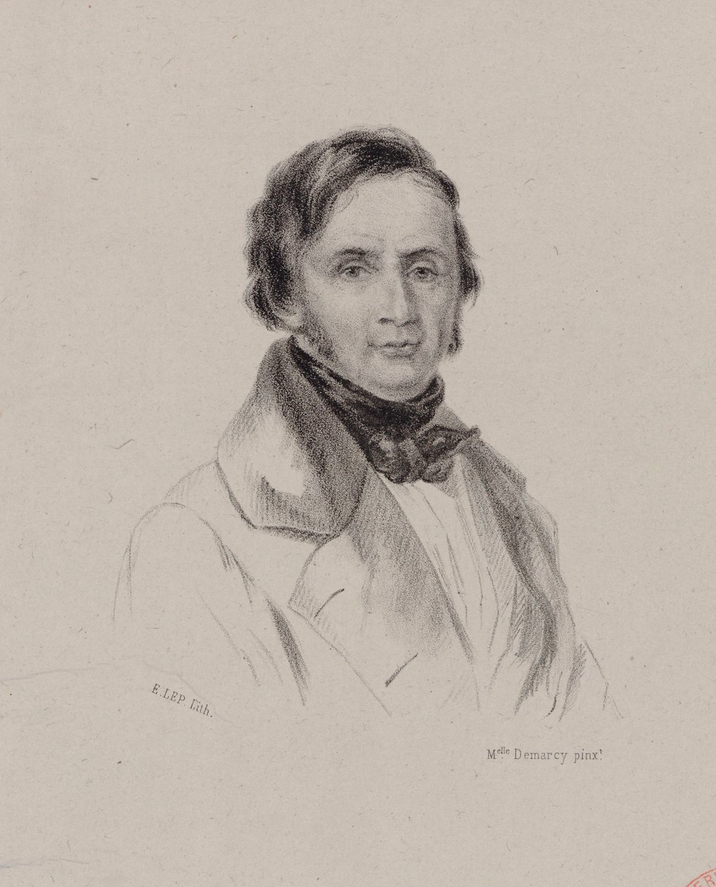 Portræt af pianist og komponist Joseph Bernard Woets 1783-1878, ca. 1830. af Antoinette Louise Demarcy