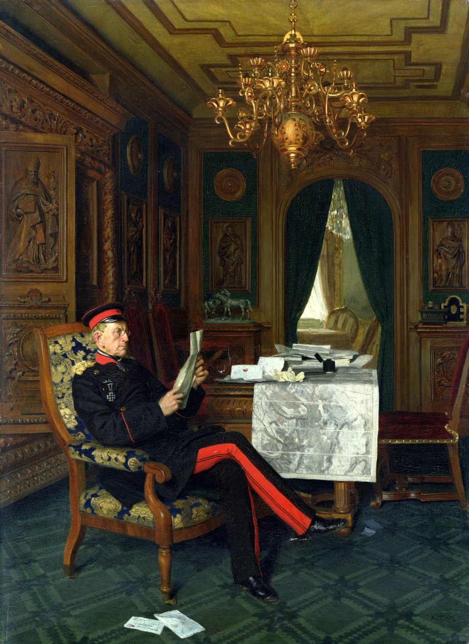 Moltke i Versailles, 1872 af Anton Alexander von Werner