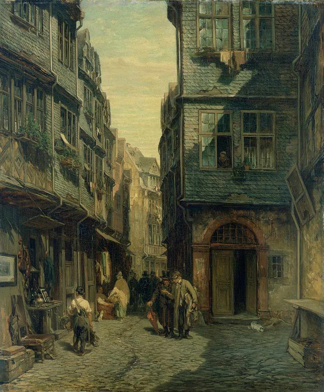 Det jødiske kvarter i Frankfurt, 1883 af Anton Burger