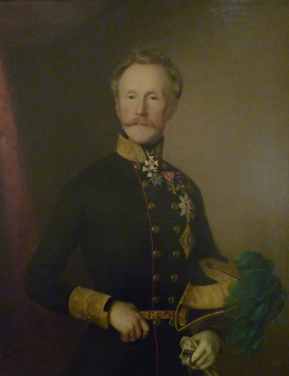 Heinrich Hermann Josef Freiherr von Heß (1788-1870), østrigsk general af Anton Einsle