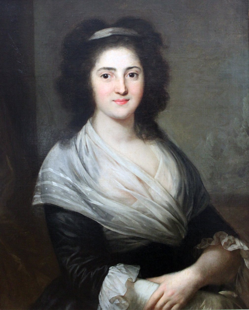 Portræt af Henriette Herz (f. De Lemos). Hun ledede en af de mest berømte litterære saloner i Berlin af Anton Graff