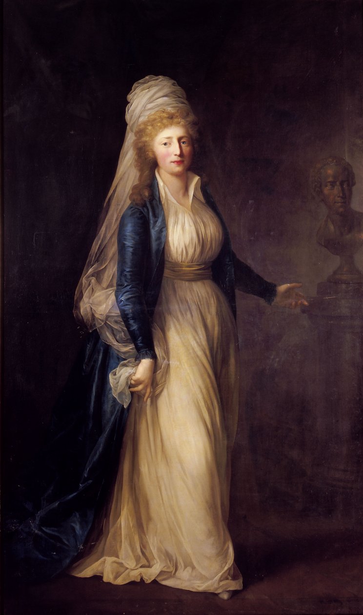 Portræt af prinsesse Louise Auguste af Danmark (1771-1843) af Anton Graff