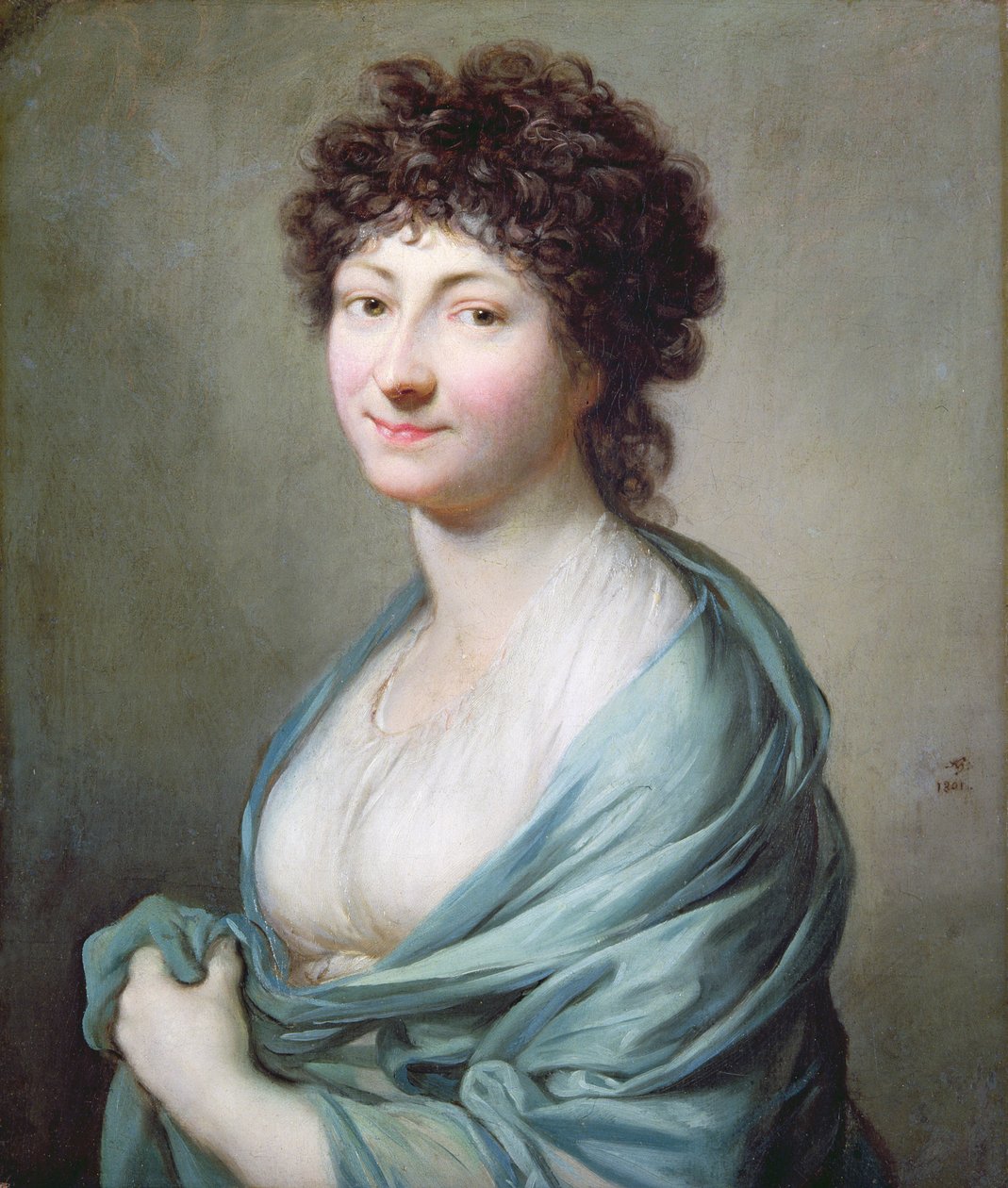 Datteren: Portræt af Caroline Susanne Graff (f.1781), 1801 af Anton Graff