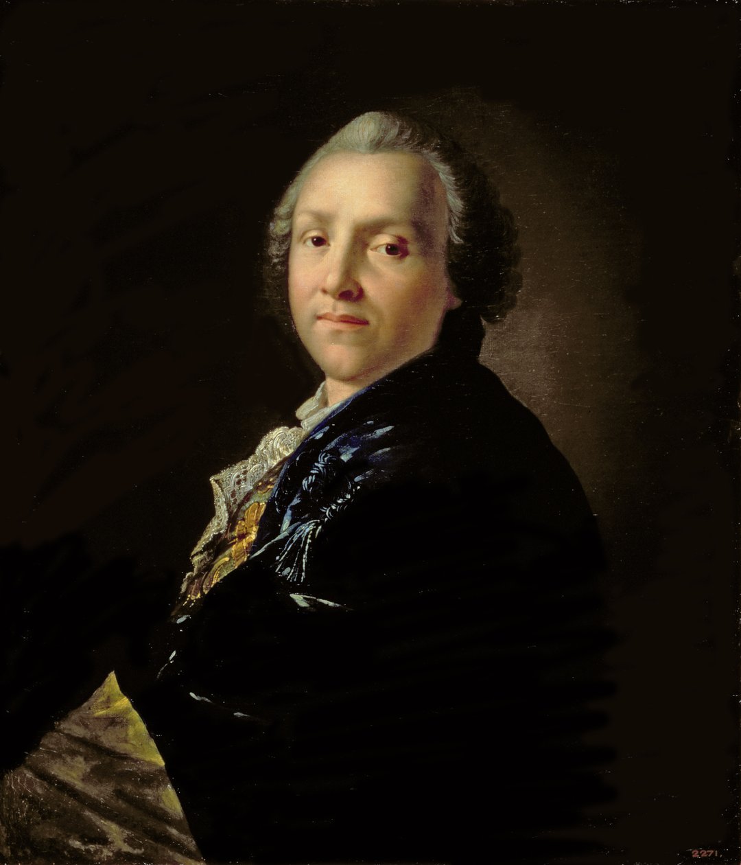 Portræt af Aleksandr Petrovich Sumarokov (1718-77) 1760 af Anton Pavlovich Losenko