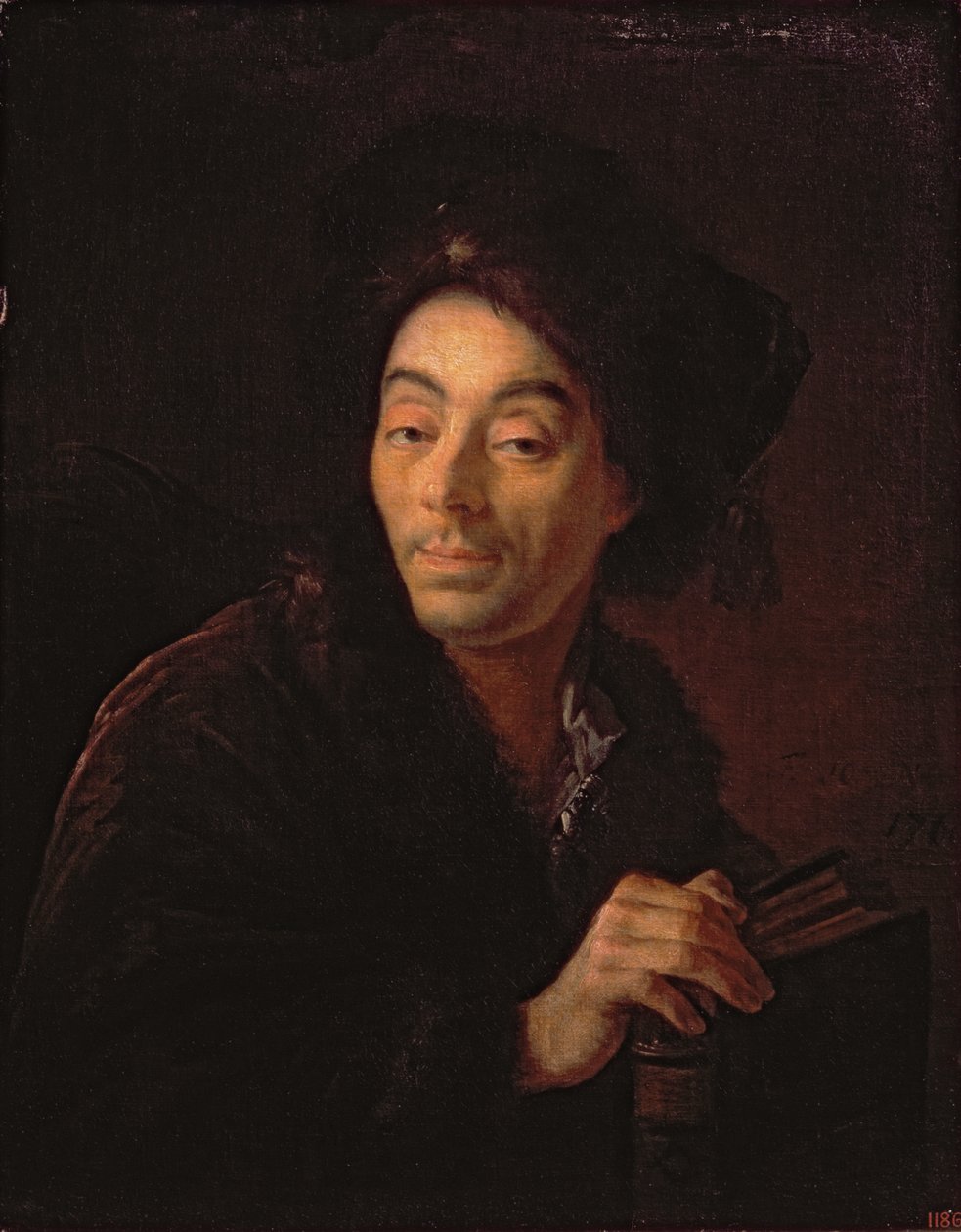 Portræt af Yakob Danilovich Shumsky (ca. 1726-1812) 1760 af Anton Pavlovich Losenko