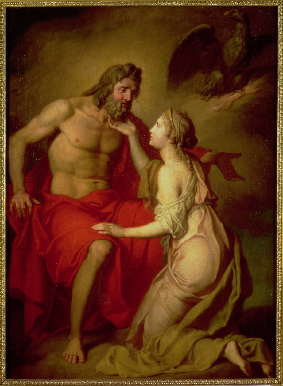 Zeus og Thetis, 1769 af Anton Pavlovich Losenko