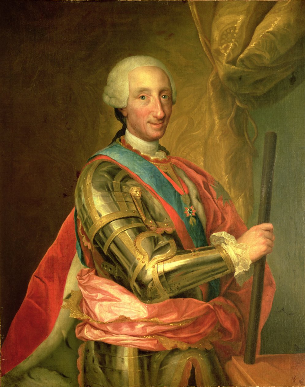 Charles III (1716-88) i Rustning, efter 1759 af Anton Raphael Mengs