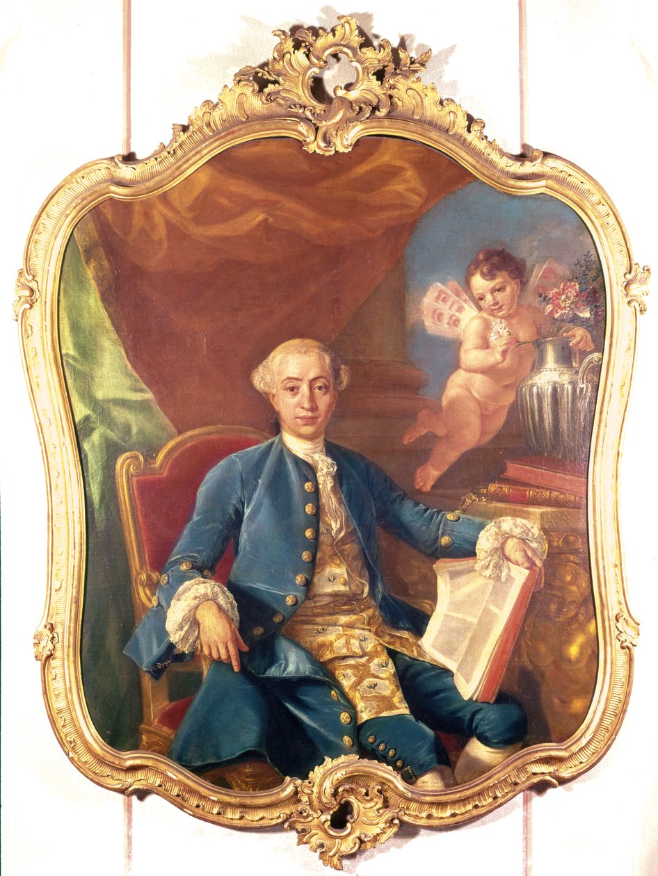 Giacomo Casanova (1725-98) af Anton Raphael Mengs