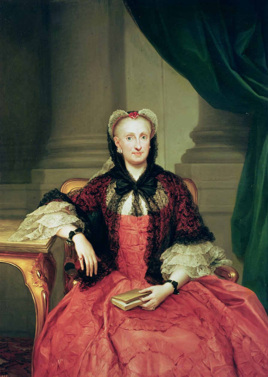 Maria Amalia af Sachsen (1724-60) dronning af Spanien af Anton Raphael Mengs