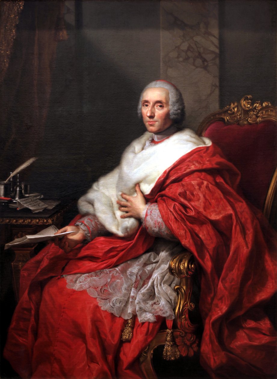 Portræt af kardinal Alberico Archinto af Anton Raphael Mengs