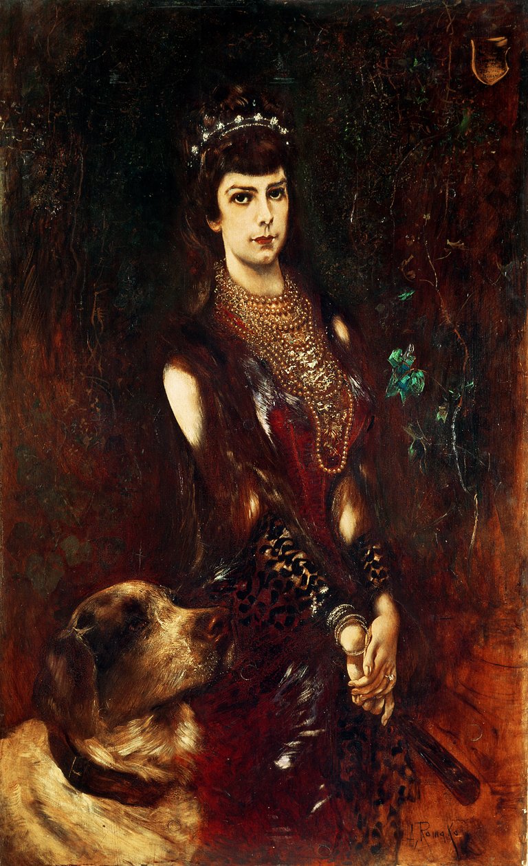 Kejserinde Elisabeth af Østrig, 1883 af Anton Romako
