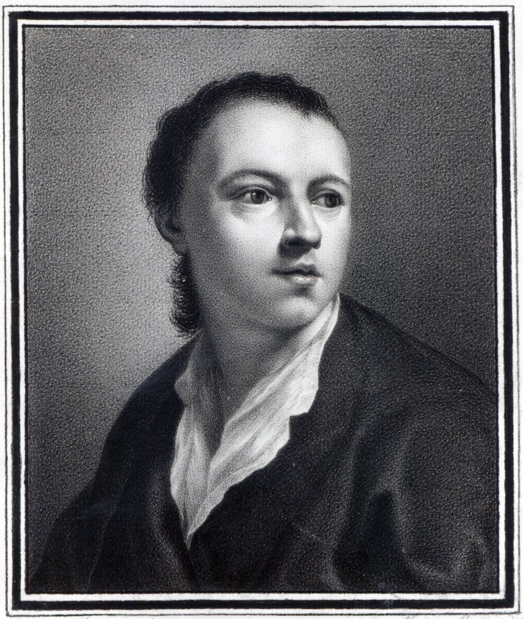Anton Raphael Mengs, graveret af Nicolaus Mosman af Anton von Maron